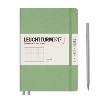 Sage Medium Dotted Notebook Main image