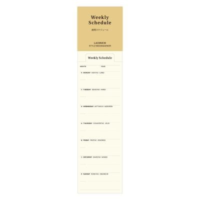 Laconic Lgf14-30 Style Weeklybookmarker Main image