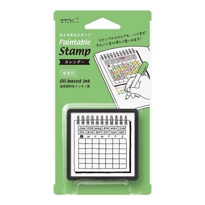 Midori Paintable Pre-Inked Stamp Calendar Main image