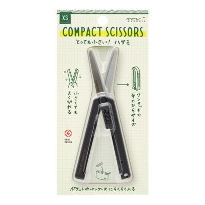 Midori Xs Compact Scissors Black