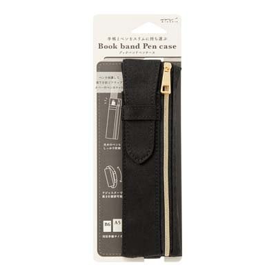 Midori Book Band Pen Case Black A Main image
