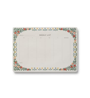 Rosette Weekly Desk Pad