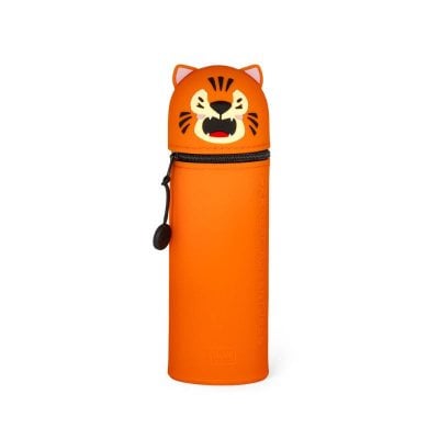 2-In-1 Silicone Pencil Case -Kawaii - Tiger Main image