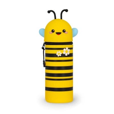 2-In-1 Silicone Pencil Case -Kawaii - Bee Main image