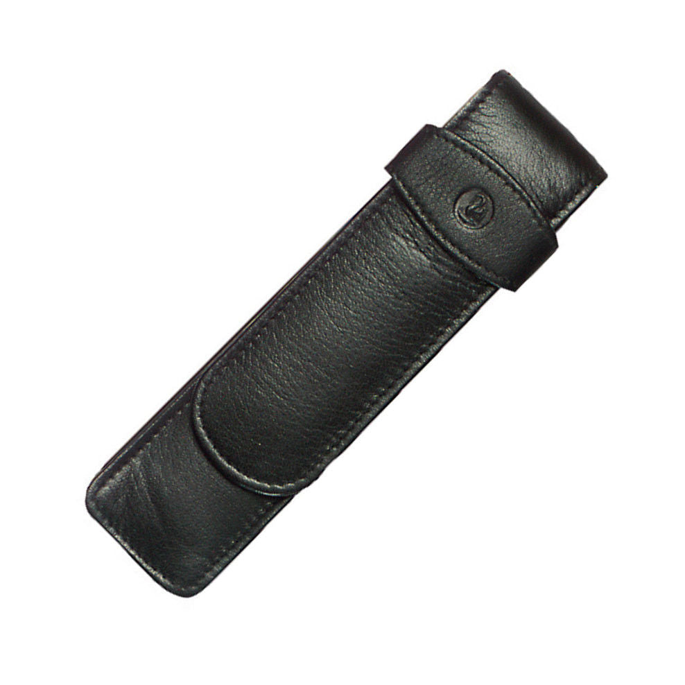 Pen Case - Black Leather for 2 Pens Main image